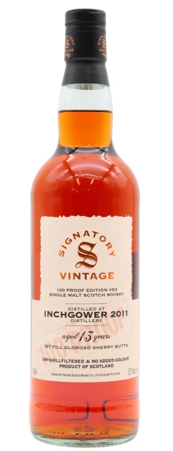 Inchgower Signatory Vintage 100 Proof - Batch #53 13 Year Old · 2011 Vintage Single Malt Scotch Whisky | 700ML