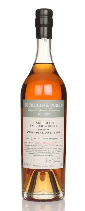 White Peak 4 Year Old 2019 Cask #23033 Nickolls & Perks Single Malt Whisky | 700ML - Whiskey