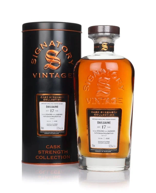 Dailuaine 17 Year Old 2008 Cask #3 - Cask Strength Collection (Signatory) Single Malt Scotch Whisky