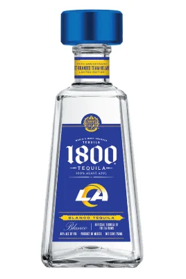 1800 Silver Official Rams Bottle Tequila