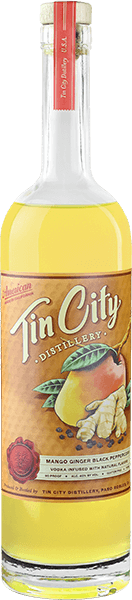 Tin City Distillery Mango Ginger Black-Peppercorn Vodka