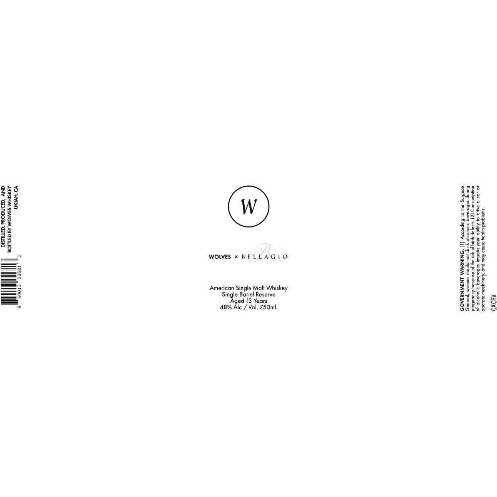 Wolves X Bellagio 13 Year Old Single Malt Whiskey