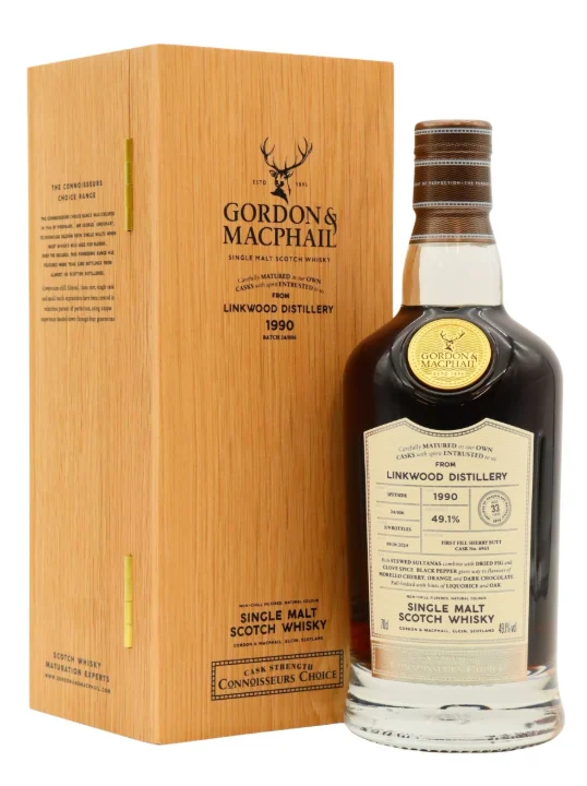 Linkwood Connoisseurs Choice Single Cask #6965 33 Year Old 1990 Vintage Single Malt Scotch Whisky | 700ML - Whiskey