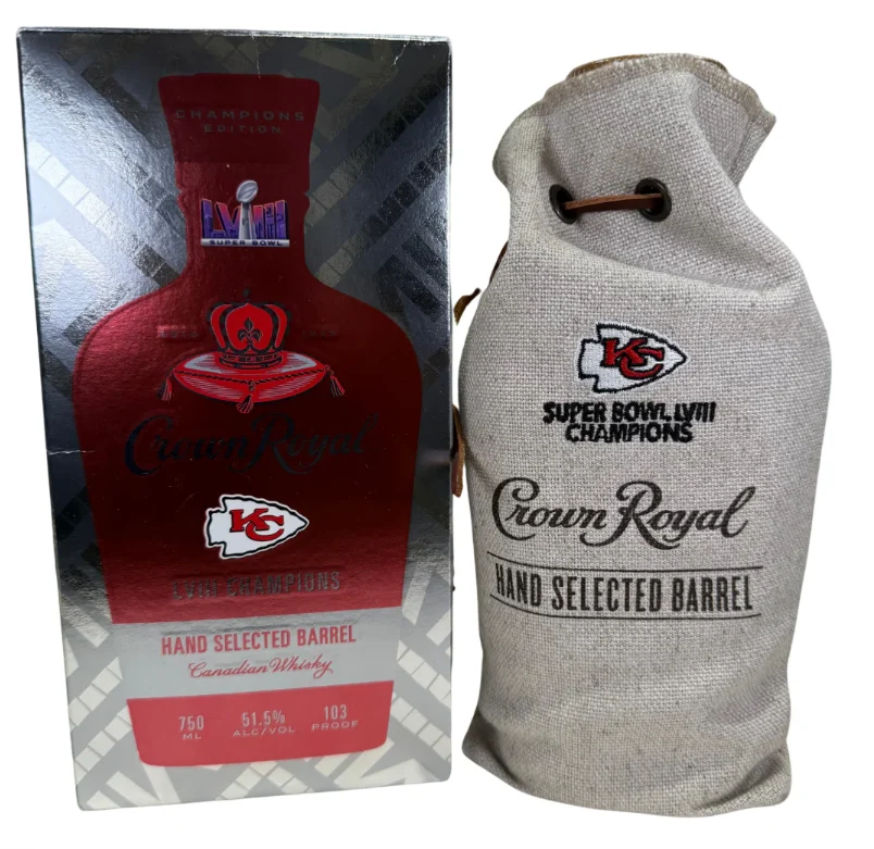 Crown Royal Limited Edition Super Bowl 58 Kansas City Chiefs Hand Selected Canadian Whisky - Whiskey