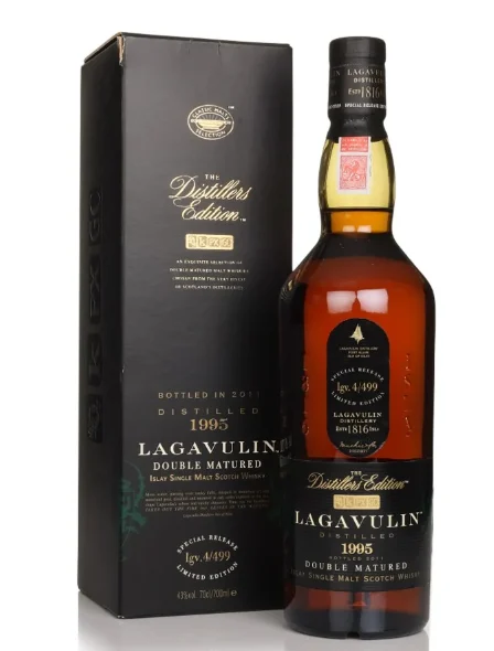 Lagavulin 1995 Bottled 2011 Pedro Ximenez Cask Finish Distillers Edition Single Malt Scotch Whisky | 700ML - Whiskey