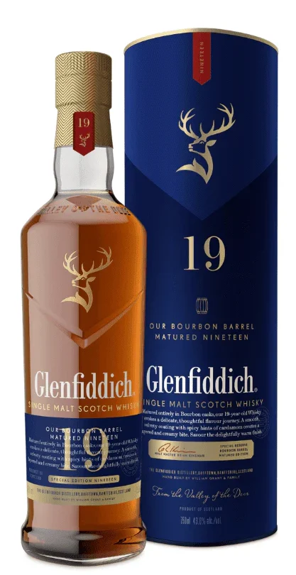 Glenfiddich 19 Year Old Ex-Bourbon Single Malt Scotch Whisky
