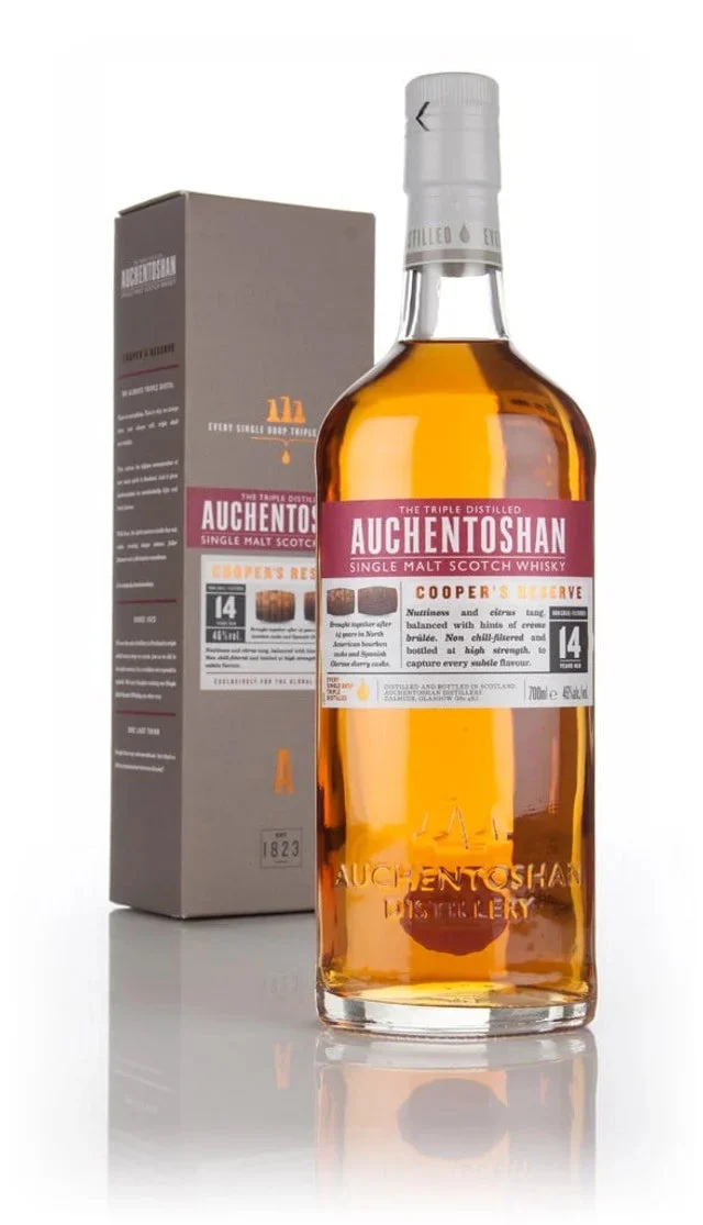 Auchentoshan 14 Year Old Cooper's Reserve Single Malt Scotch Whisky - Whiskey