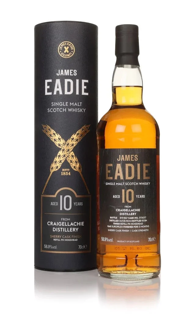 Craigellachie 10 Year Old 2014 Cask #373077 James Eadie Single Malt Scotch Whisky | 700ML - Whiskey