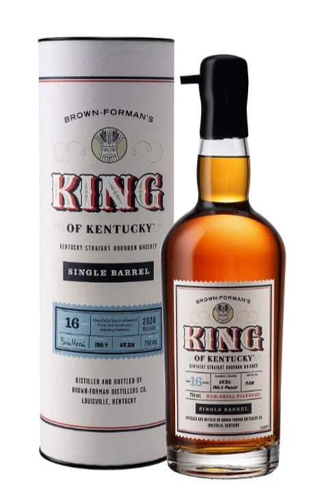 Brown Formans 2024 King of Kentucky Single Barrel 16 Year Old Kentucky Straight Bourbon Whiskey