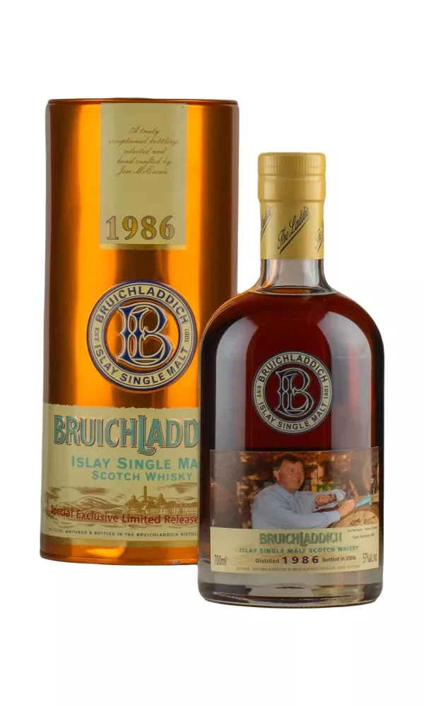 Bruichladdich 20 Year Old Fresh Sherry Cask #494 1986 Single Malt Scotch Whisky | 700ML - Whiskey