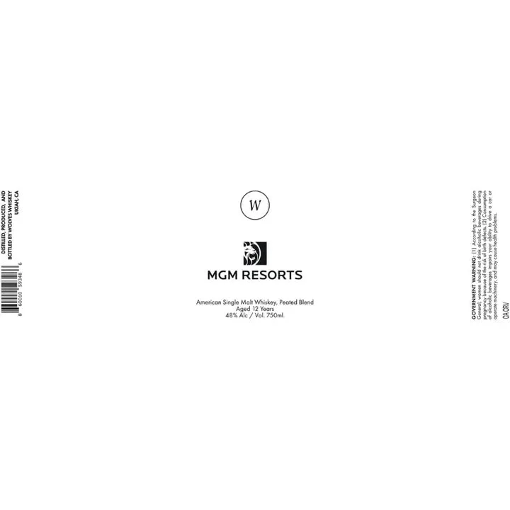 Wolves MGM Resorts American Single Malt Whiskey