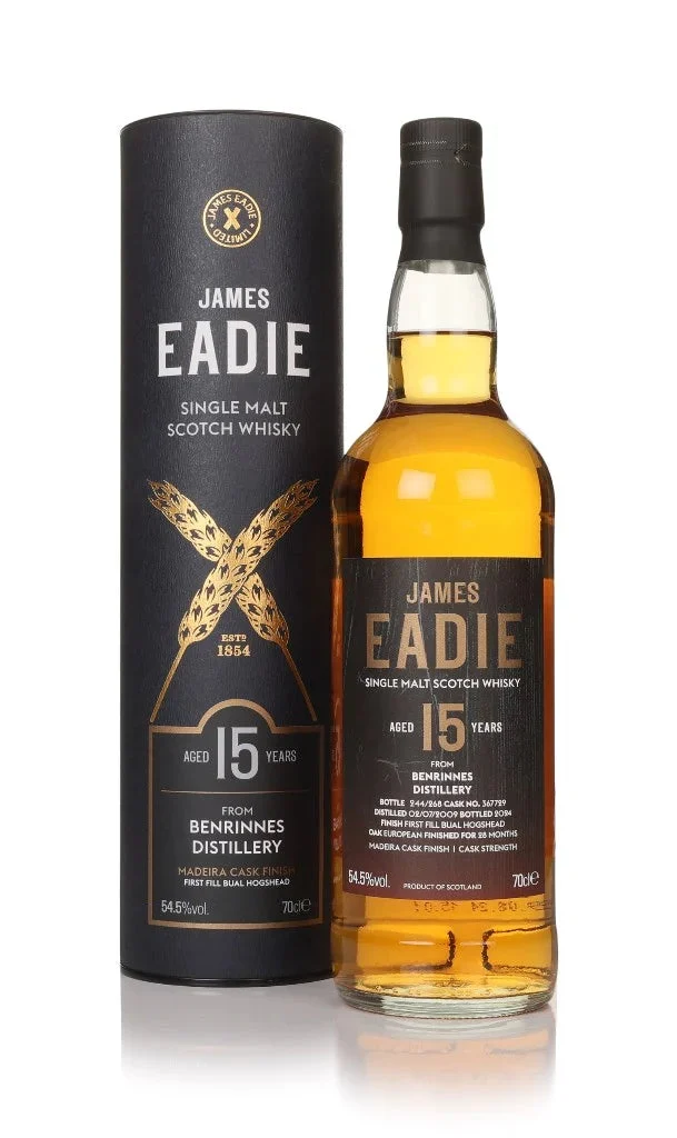 Benrinnes 15 Year Old 2009 Cask #367729 James Eadie Single Malt Scotch Whisky | 700ML - Whiskey
