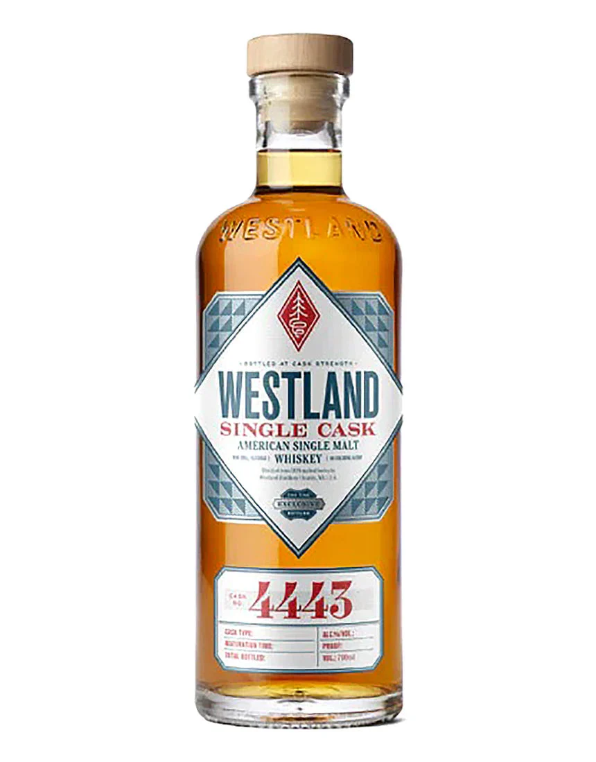 Westland Distillery Single Cask American Single Malt Cask No #4443 Whiskey | 700ML