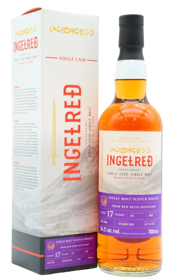 Ben Nevis Ingelred Single Cask #391 - 17 Year Old 2006 Vintage Single Malt Scotch Whisky | 700ML