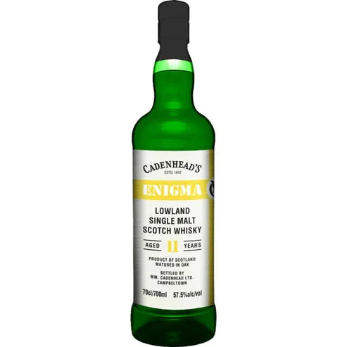 Cadenheads Limited Enigma Edition Matured In Oak Lowland Campbeltown 11 Year Old Single Malt Scotch Whisky | 700ML - Whiskey