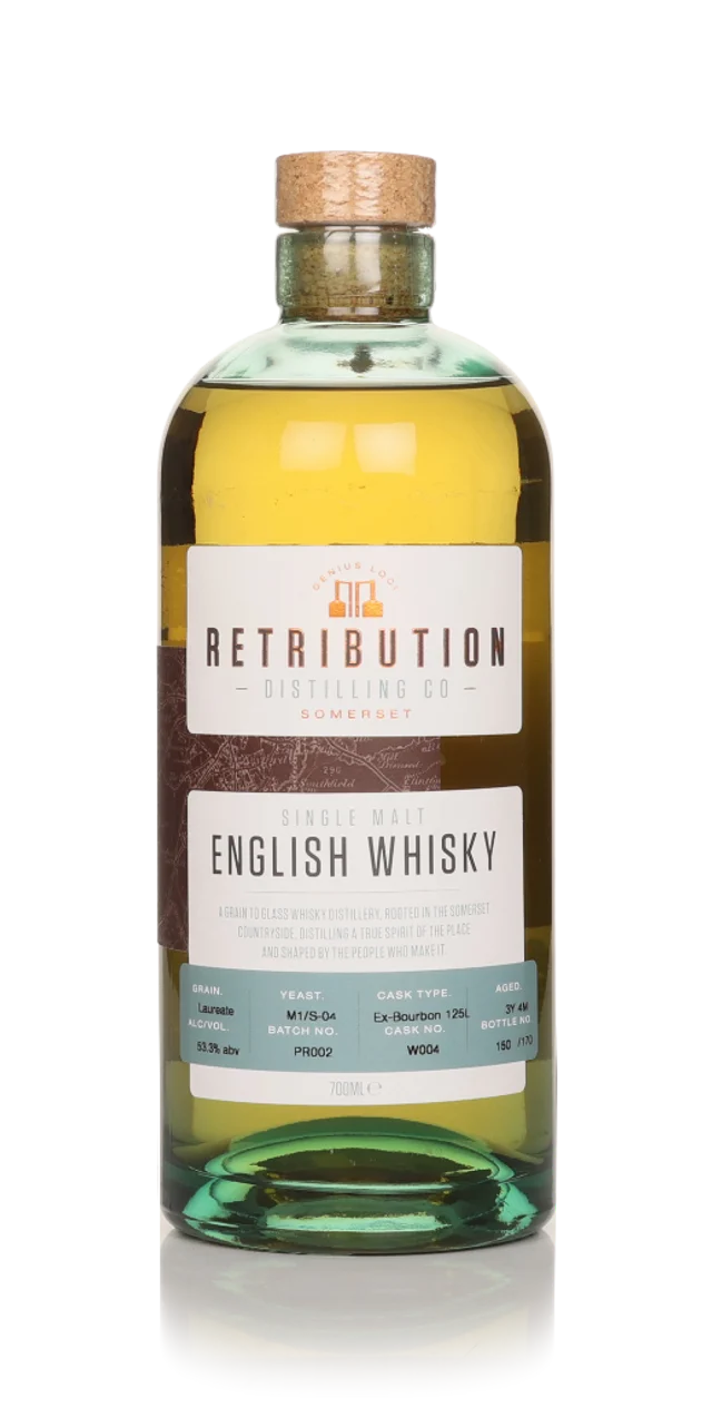Retribution Single Malt English Whisky | 700ML - Whiskey