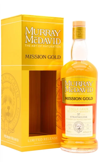 Strathclyde Murray McDavid Mission Gold Series PX Cask Finish 37 Year Old · 1987 Vintage Single Grain Scotch Whisky | 700ML - Whiskey