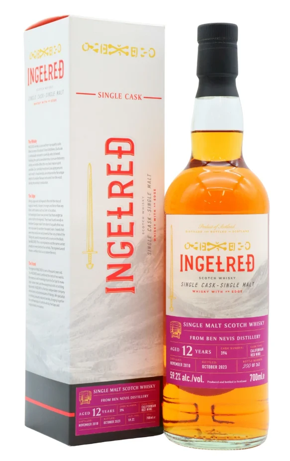 Ben Nevis Ingelred Single Cask #394 12 Year Old 2010 Vintage Single Malt Scotch Whisky | 700ML - Whiskey