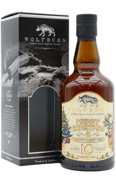 Wolfburn Christmas 2024 Limited Release 10 Year Old Single Malt Scotch Whisky | 700ML - Whiskey