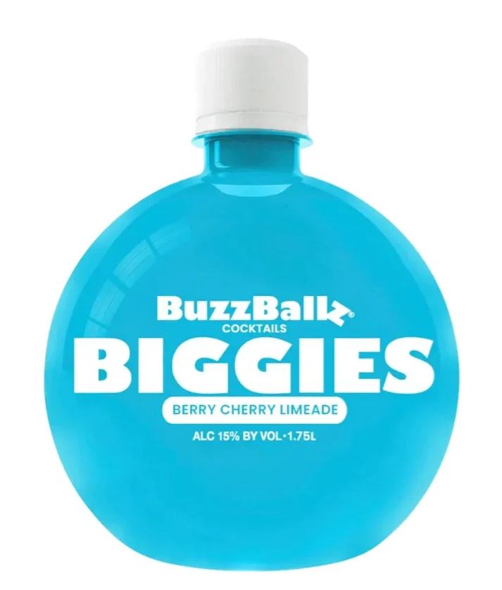 Buzzballz Biggies Berry Cherry Limeade Pre-Mixed Cocktails | 1.75L