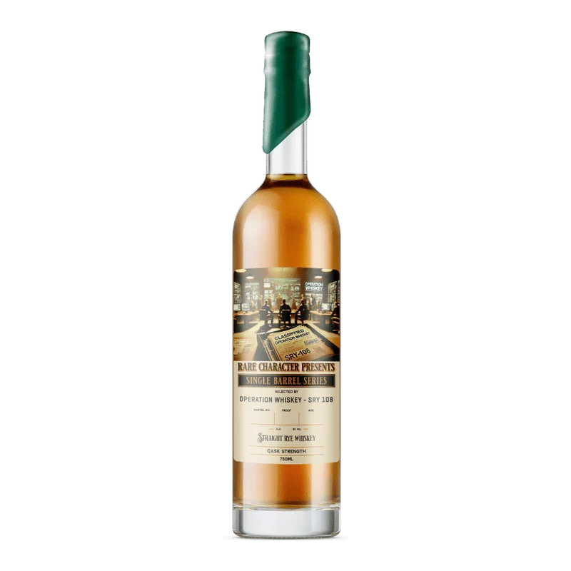Rare Character Operation Whiskey SRY-108 Single Barrel Straight Rye Whiskey