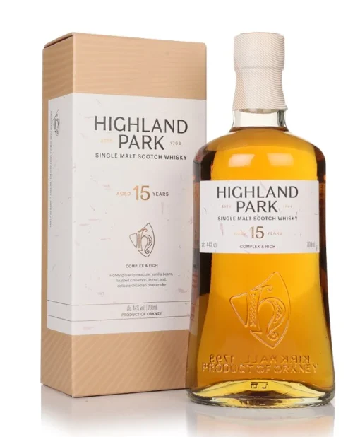 Highland Park 15 Year Old Single Malt Scotch Whisky | 700ML - Whiskey
