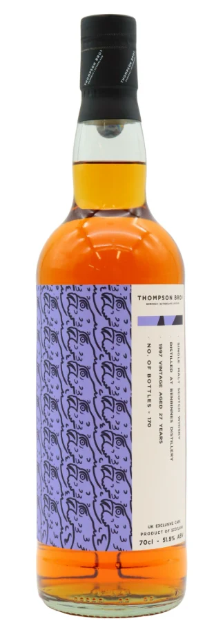 Benrinnes Thompson Bros 27 Year Old · 1997 Vintage Single Malt Scotch Whisky | 700ML - Whiskey