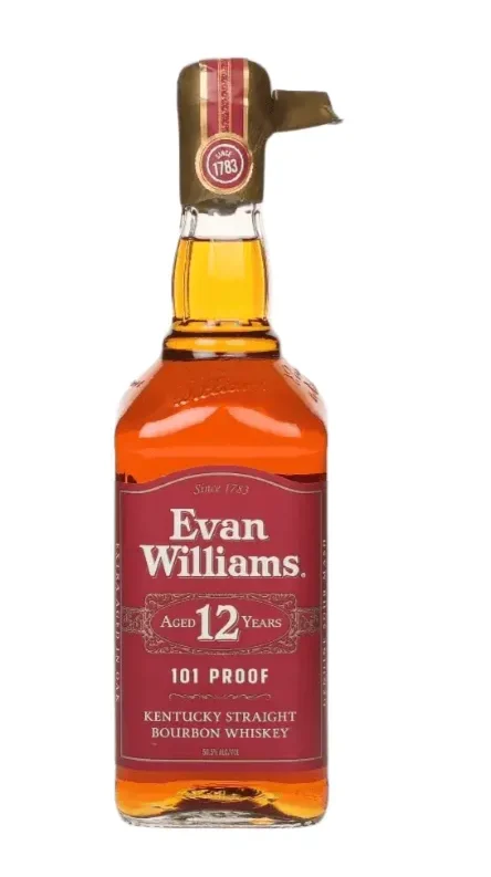 Evan Williams 12 Year Old Gold Wax Kentucky Straight Bourbon Whiskey | 700ML