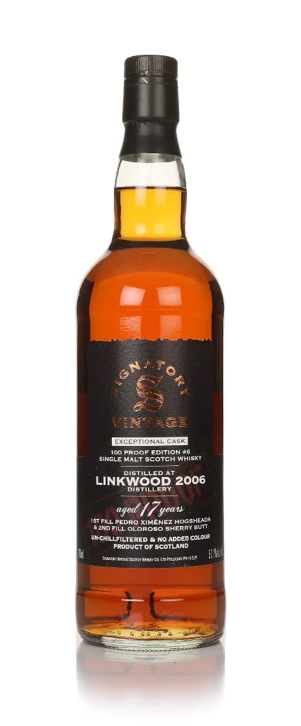 Linkwood 17 Year Old 2006 Exceptional Cask 100 Proof Edition #6 (Signatory) Single Malt Scotch Whisky | 700ML - Whiskey