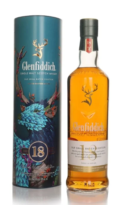 Glenfiddich 18 Year Old - Limited Edition Design Single Malt Scotch Whisky | 700ML