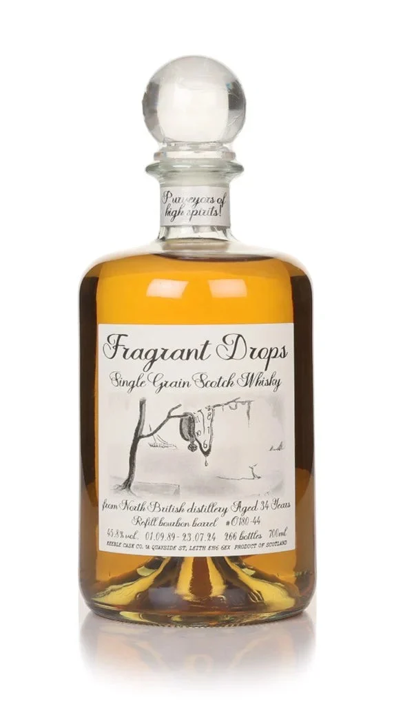 North British 34 Year Old 1989 Bourbon Barrel Cask #O180-44 Fragrant Drops (Keeble Cask Company) Single Grain Scotch Whisky | 700ML