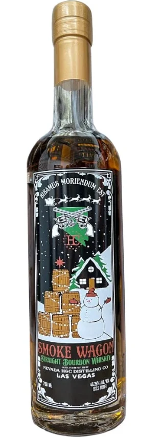 Smoke Wagon Christmas 2024 Limited Edition Straight Bourbon Whiskey