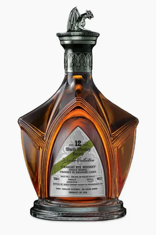 World Whiskey Society 12 Year Old Awamori Cask Rye Whiskey