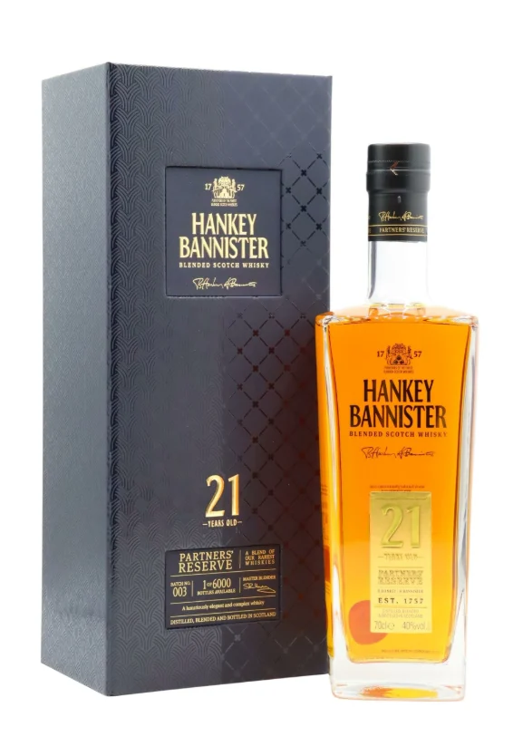 Hankey Bannister 21 Year Old Blended Scotch Whisky | 700ML - Whiskey
