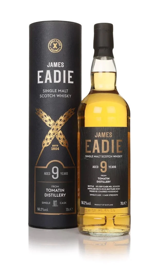 Tomatin 9 Year Old 2015 Cask #300033 James Eadie Single Malt Scotch Whisky | 700ML - Whiskey