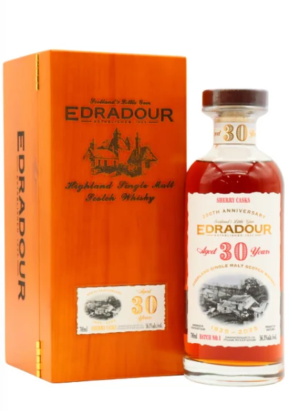 Edradour 200th Anniversary Sherry Casks Batch No.1 30 Year Old · 1995 Vintage Single Malt Scotch Whisky | 700ML - Whiskey