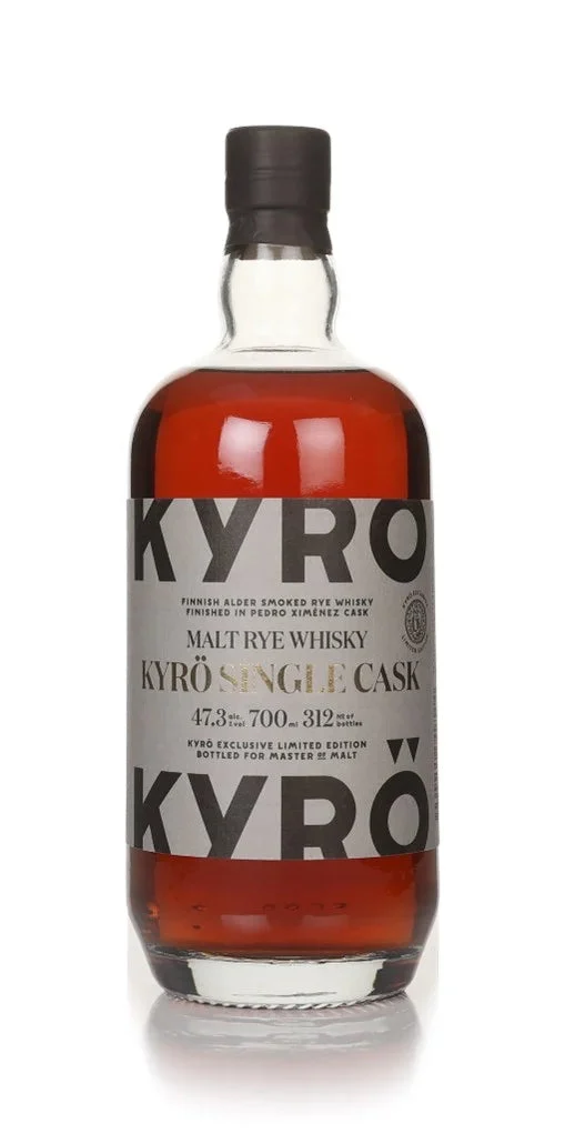 Kyro Single Cask Smoked Rye Finished in PX Cask Whisky | 700ML - Whiskey