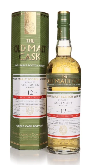 Aultmore 12 Year Old 2010 Cask #21159 Old Malt Cask Hunter Laing Single Malt Scotch Whisky | 700ML - Whiskey