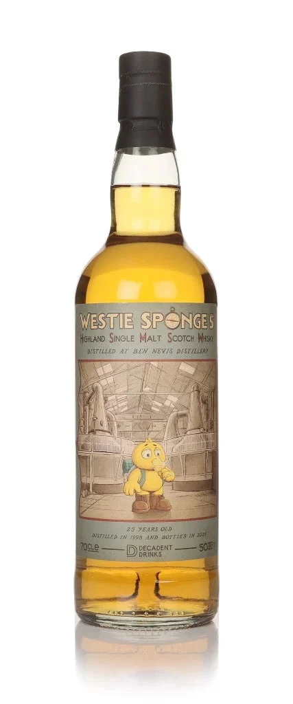 Ben Nevis 25 Year Old 1998 Westie Sponge 5 (Decadent Drinks) Single Malt Scotch Whisky | 700ML - Whiskey