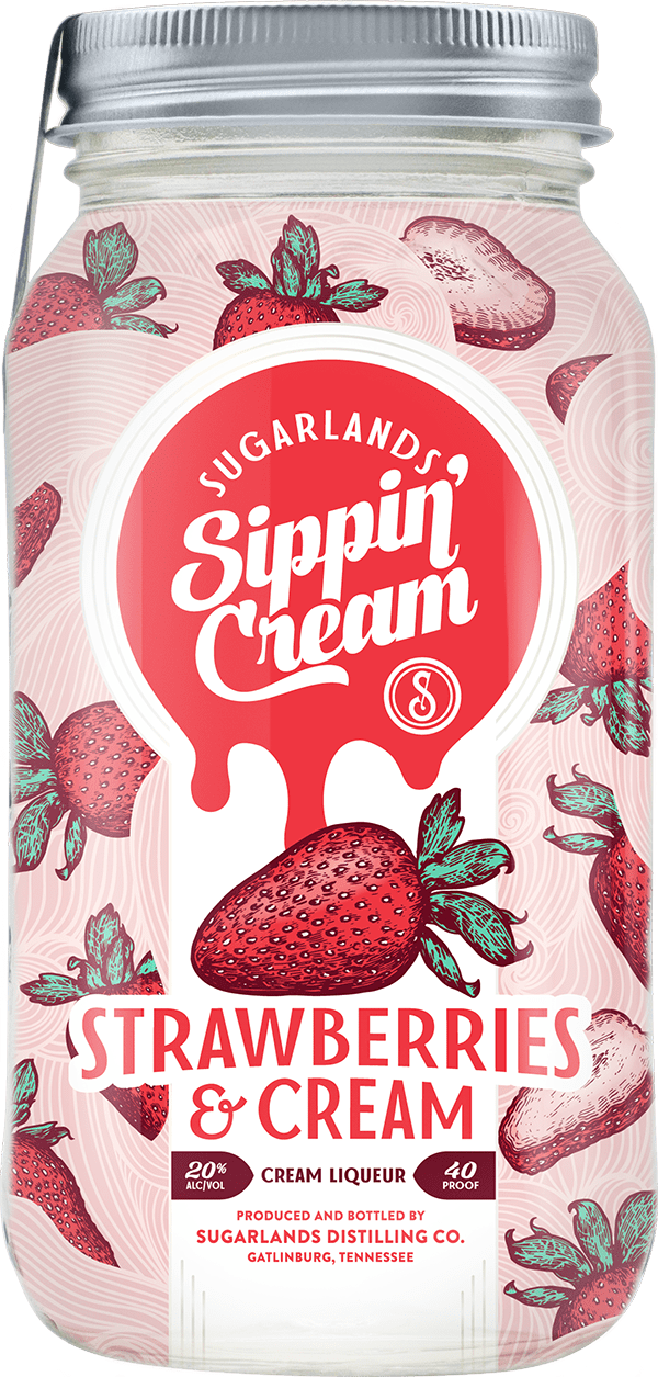 Sugarlands Strawberries & Cream Sippin’ Cream - Liqueur