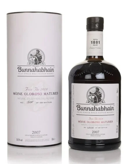 Bunnahabhain 10 Year Old 2007 Moine Oloroso Matured Feis lle 2018 Single Malt Scotch Whisky | 700ML - Whiskey