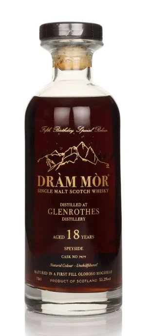 Glenrothes 18 Year Old Cask #7479 Dram Mor Single Malt Scotch Whisky | 700ML - Whiskey