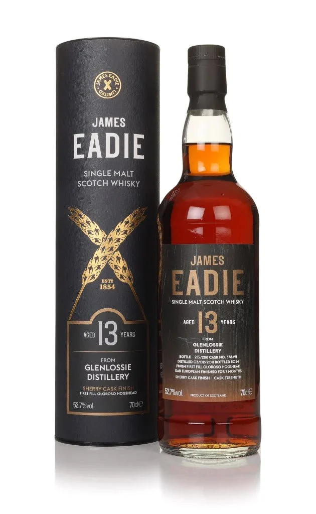 Glenlossie 13 Year Old 2011 Cask #378491 James Eadie Single Malt Scotch Whisky | 700ML - Whiskey