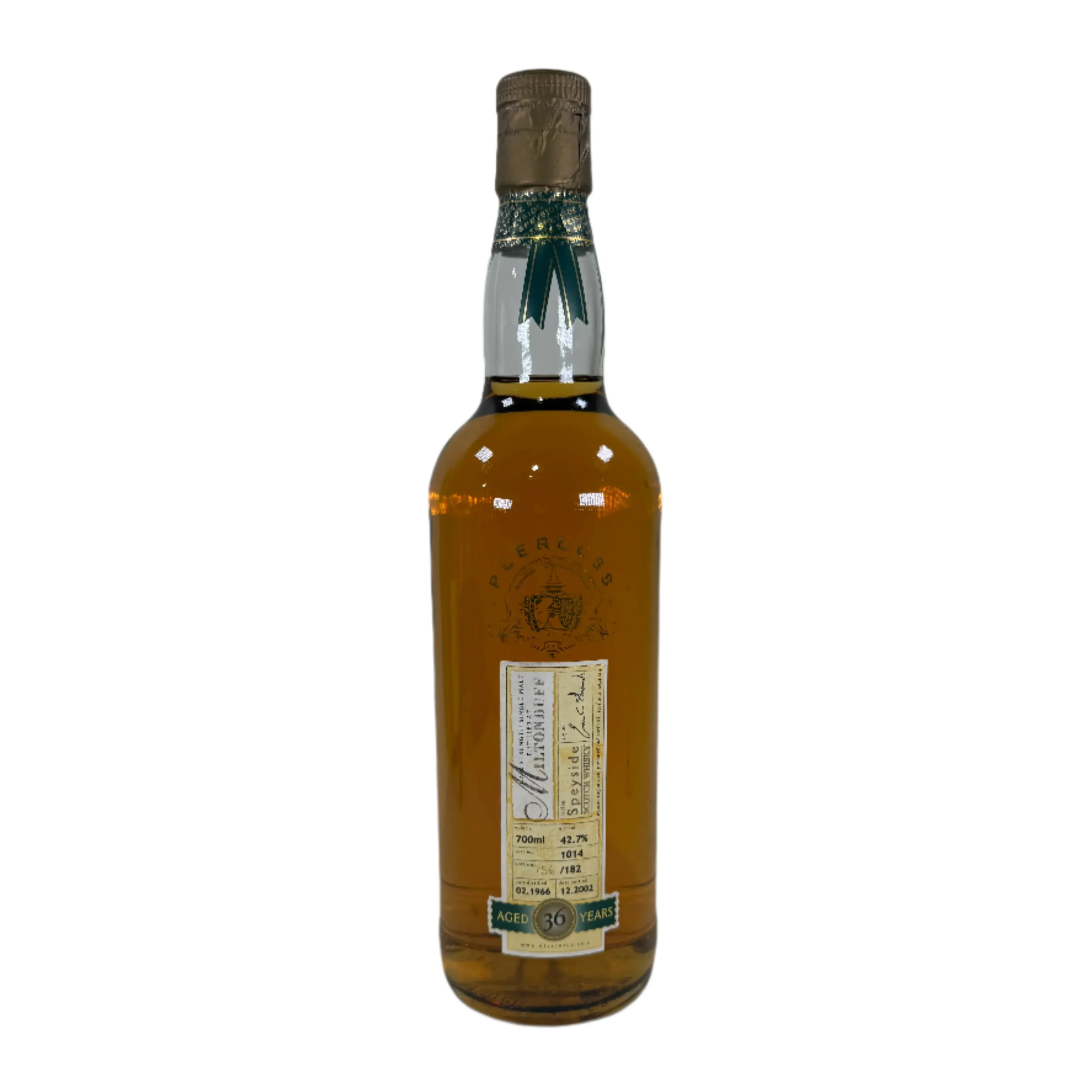 Miltonduff Duncan Taylor Peerless 1966 36 Year Single Cask #1014 Single Malt Scotch Whisky | 700ML - Whiskey