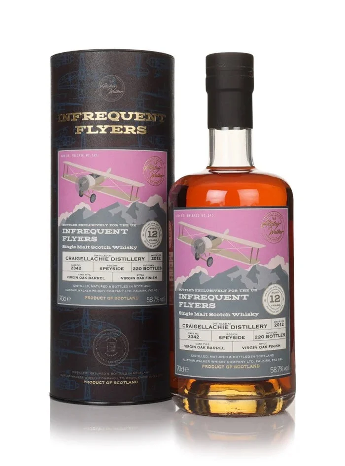 Craigellachie 12 Year Old 2012 Cask #2342 Infrequent Flyers Single Malt Scotch Whisky | 700ML - Whiskey