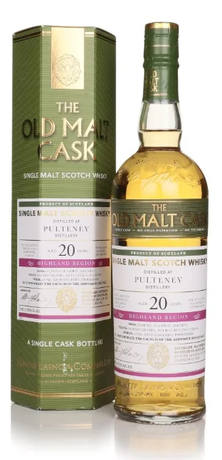 Pulteney 20 Year Old 2002 Cask #21182 Old Malt Cask Hunter Laing Single Malt Scotch Whisky | 700ML - Whiskey