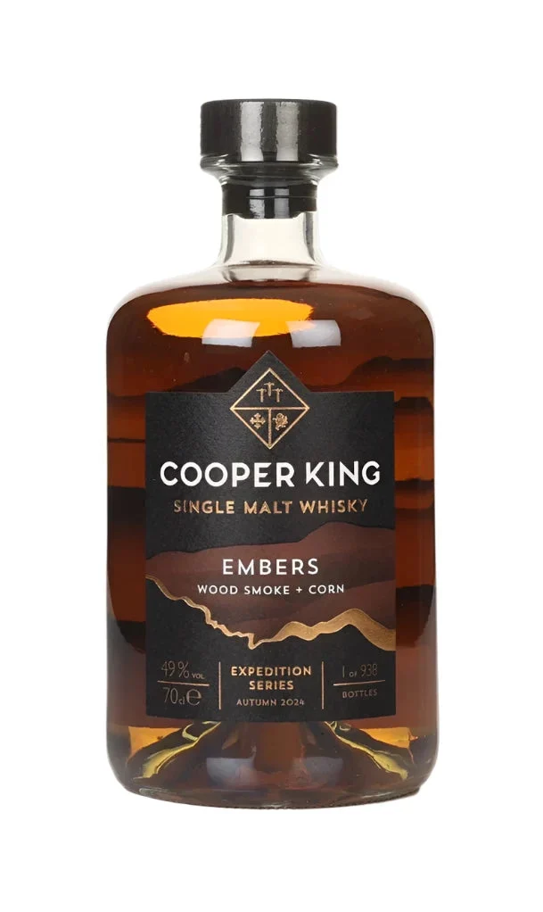 Cooper King Embers Wood Smoke + Corn Single Malt Whisky Expedition Series Autumn 2024 | 700ML - Whiskey
