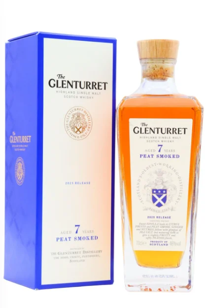 Glenturret 2025 Release Peat Smoked 7 Year Old Single Malt Scotch Whisky | 700ML - Whiskey