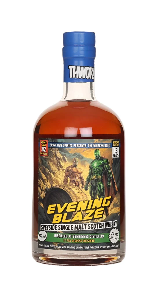 Benrinnes 13 Year Old - Whiskyheroes (Brave New Spirits) Evening Blaze Single Malt Scotch Whisky | 700ML