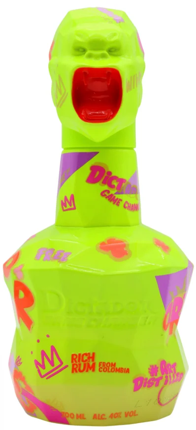 Dictador Game Changer Richard Orlinski Neon Yellow Edition Rum | 700ML